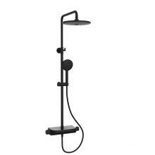 Alloy bathroom head column shower sets rain and faucets black